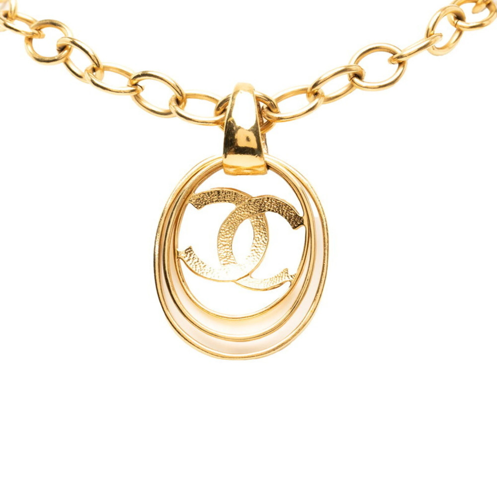 CHANEL Vintage Gold Logo Necklace - Picture 2 of 6